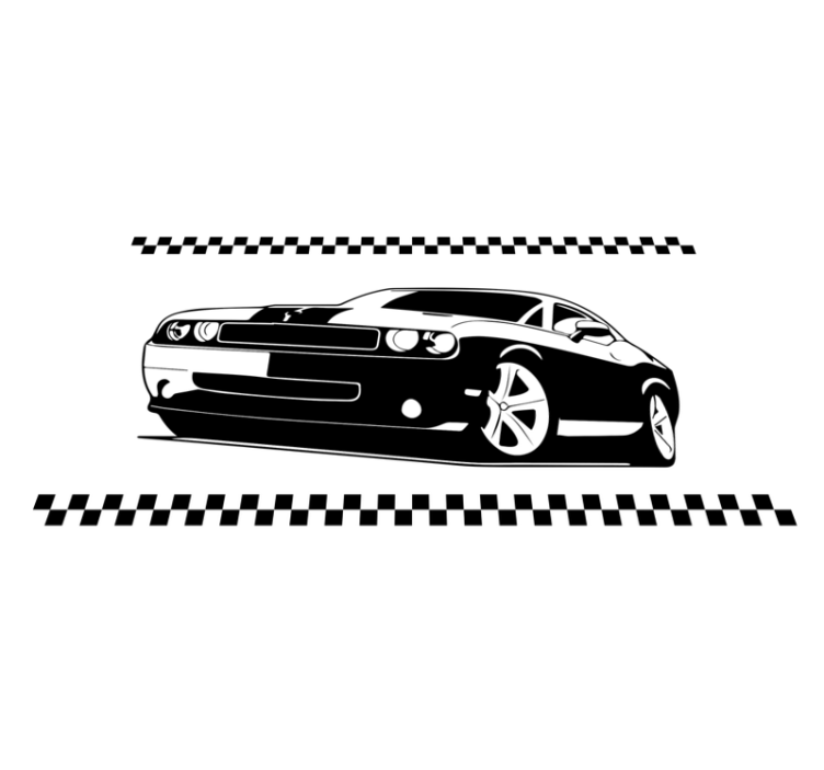 Stylish sports cars teen vinyl rug - TenStickers