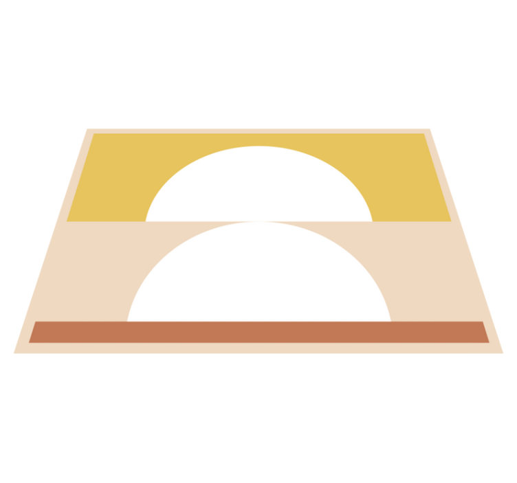 CIRCULAR MINIMALISM minimal vinyl rug - TenStickers