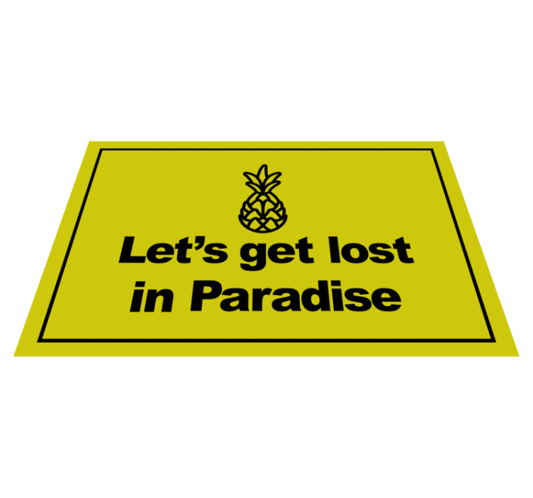Get Lost Paradise custom rug - TenStickers