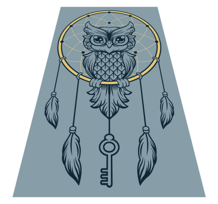 Owl dreamcatcher teen vinyl rug - TenStickers