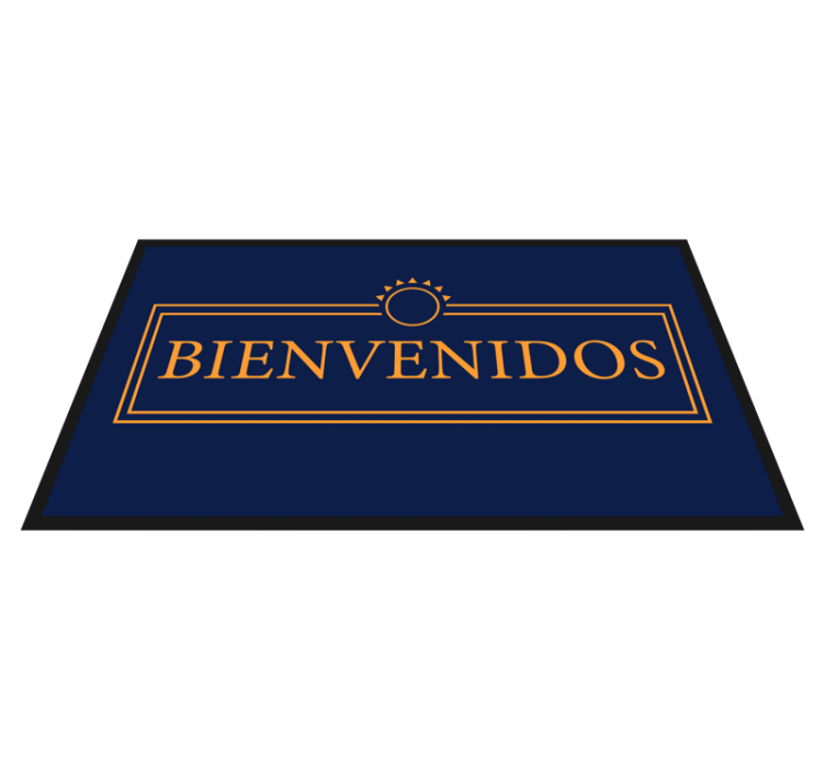 GREETING MESSAGE modern vinyl rug - TenStickers