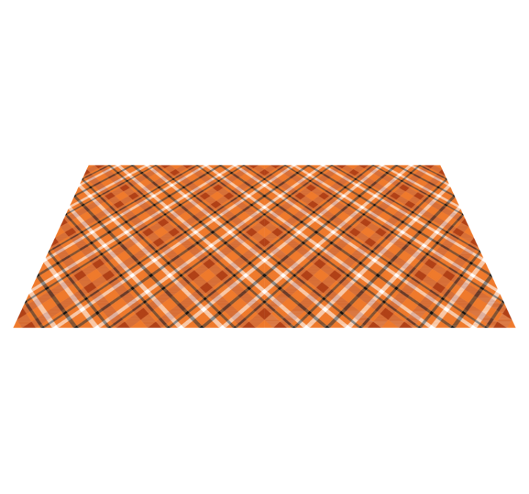 Plaid Patterned Style striped vinyl rug - TenStickers