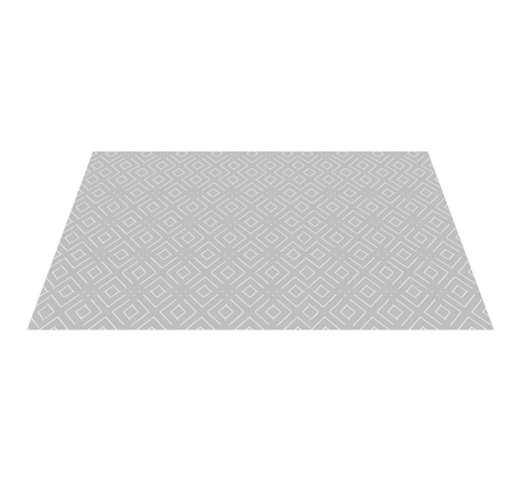 Light gray with white lines nordic vinyl rug - TenStickers