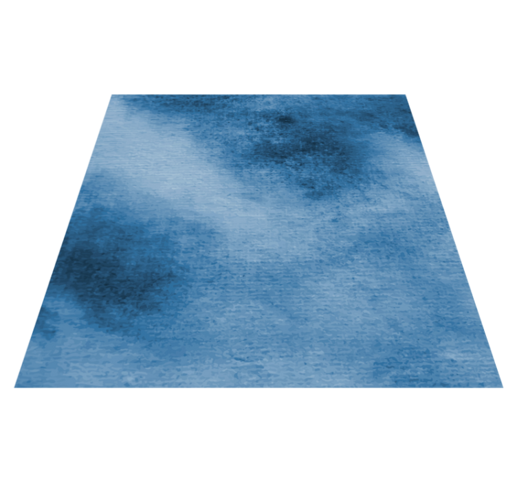 Blue Gradient Style bathroom vinyl rug - TenStickers