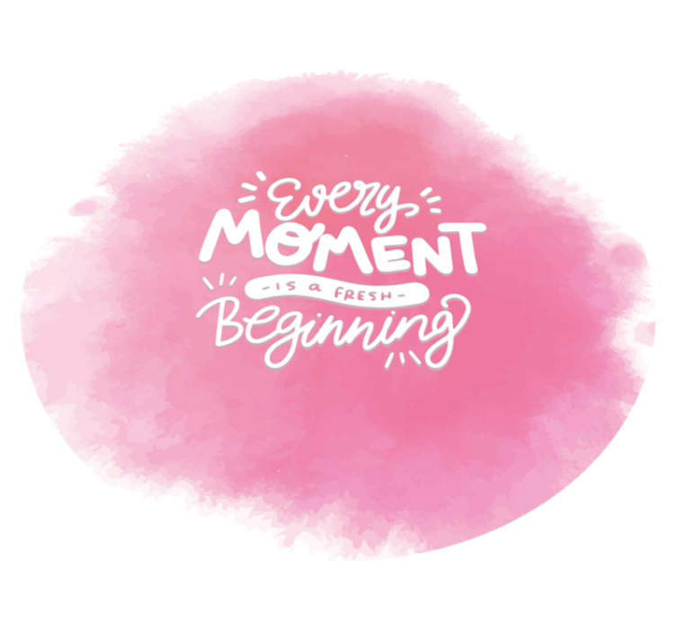 Every Moment Beginning custom rug - TenStickers