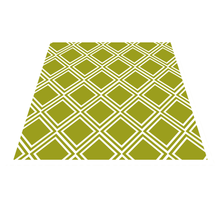 Diamond Pattern Motif geometric vinyl rug - TenStickers