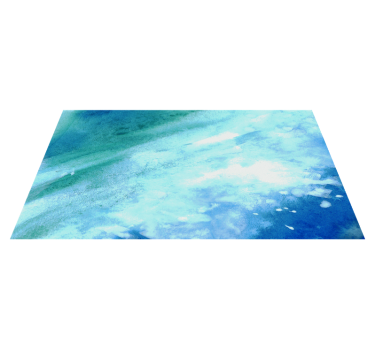 Dark and light blue watercolor texture carpet - TenStickers