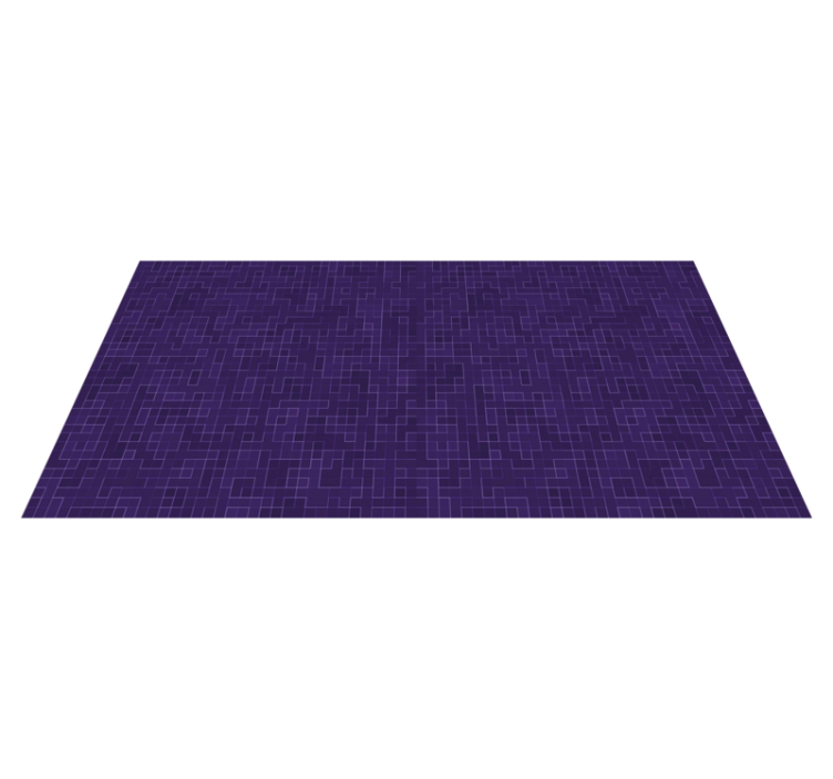 Purple Patterned Graphics geometric vinyl rug - TenStickers