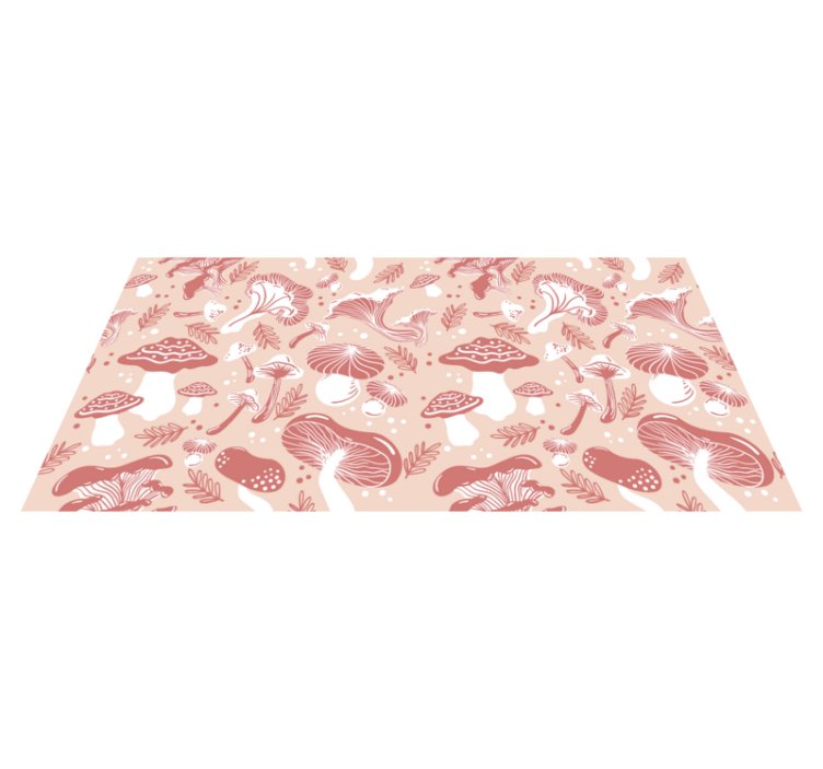 Mushroom Fantasy nature vinyl rug - TenStickers