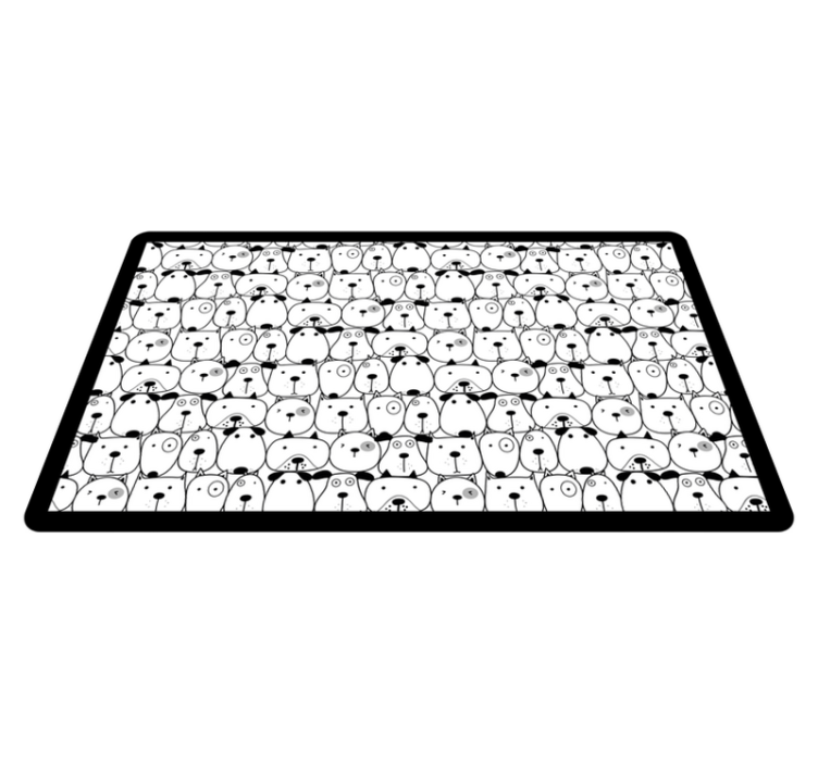 Adorable Creature Visages animal vinyl rug - TenStickers