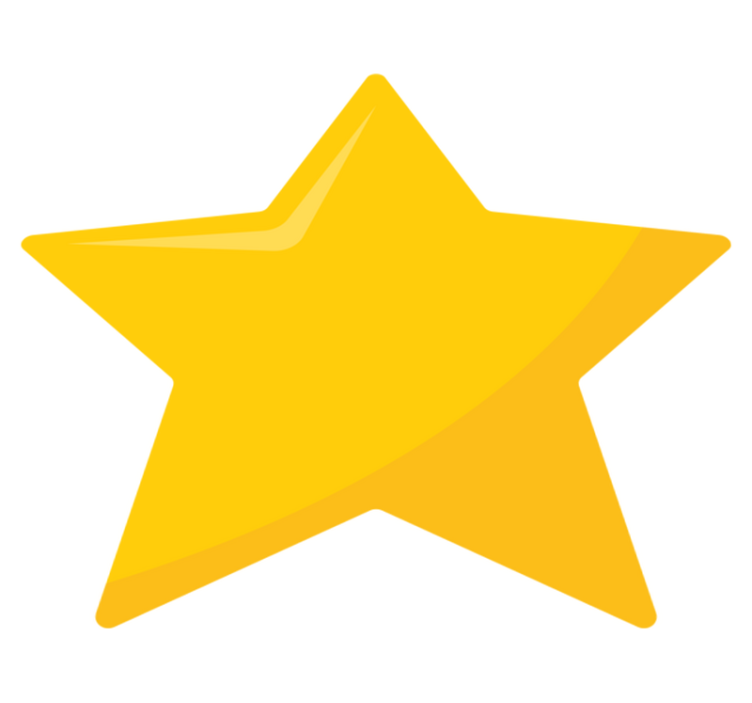 Bright Star Shape teen vinyl rug - TenStickers