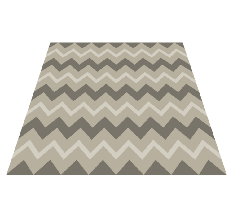 Chevron Stripe Motifs striped vinyl rug - TenStickers