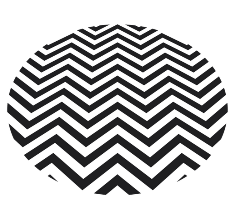 Geometric vinyl rug with chevron pattern - TenStickers