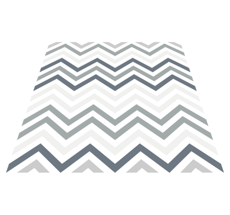 Chic Chevron Motif geometric vinyl rug - TenStickers