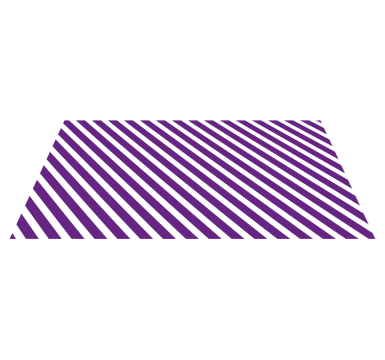 Striped vinyl rug purple striped path - TenStickers
