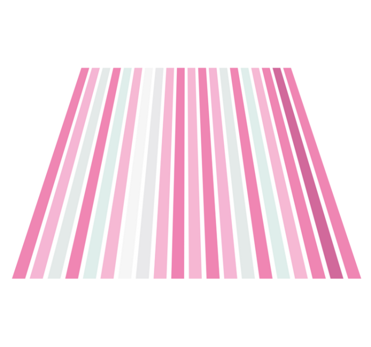 Striped vinyl rug pink striped sophistication - TenStickers