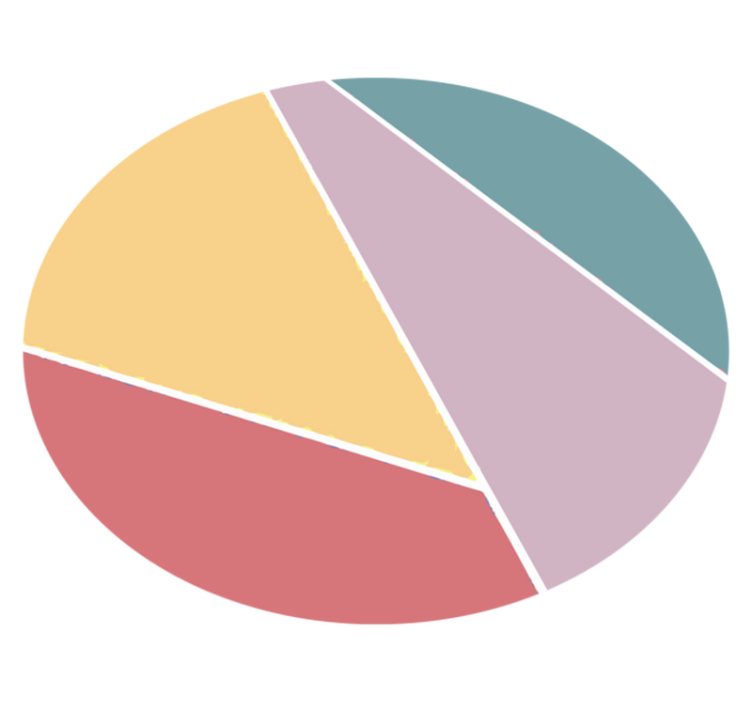 Colorful Geometric Splits circular vinyl rug - TenStickers