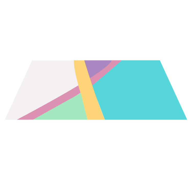Textured vinyl rug in colorful geometric lines - TenStickers