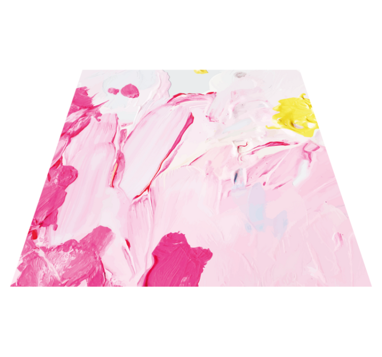 Teen vinyl rug in abstract brushstrokes design - TenStickers