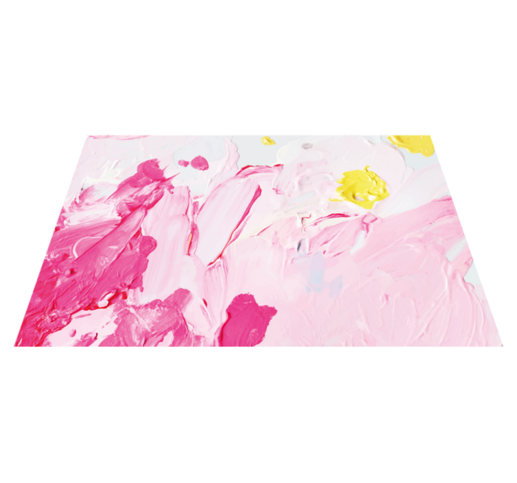 Teen vinyl rug with pink abstract swirls - TenStickers