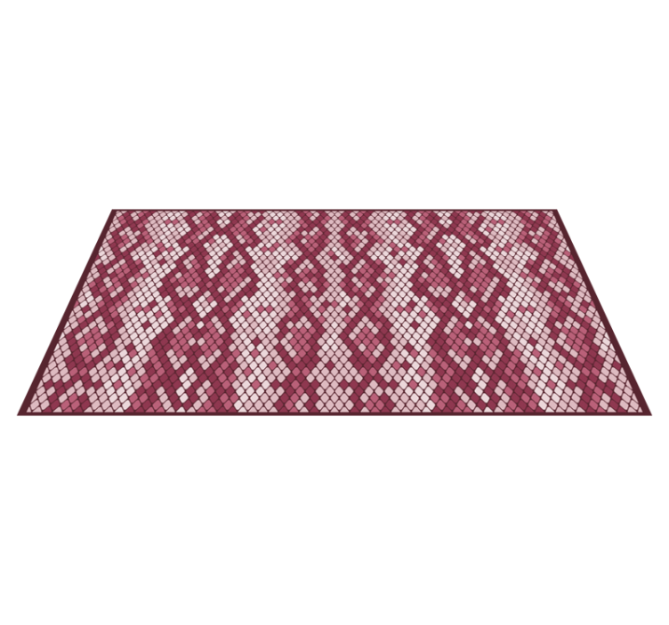 Diamond Mosaic Pattern textured vinyl rug - TenStickers