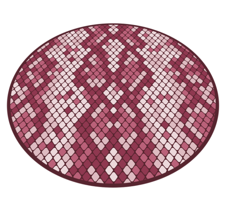 Diamond Pattern Mix textured vinyl rug - TenStickers