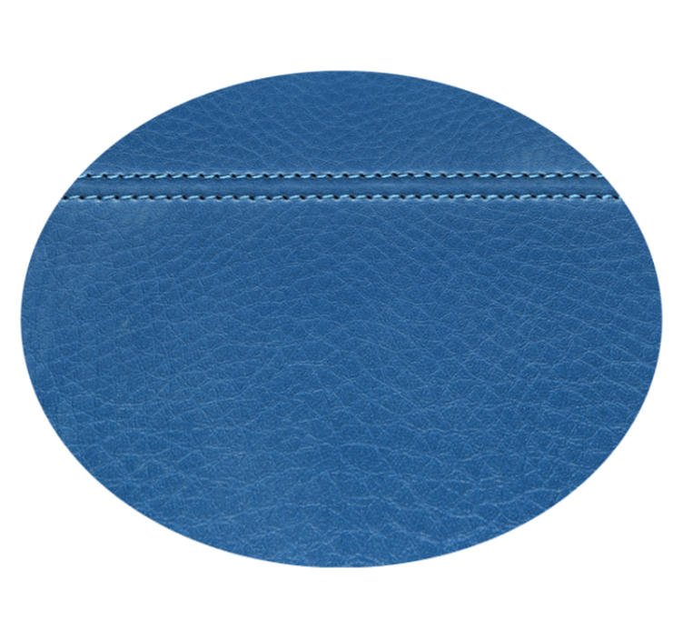 Textured vinyl rug with blue leather effect - TenStickers