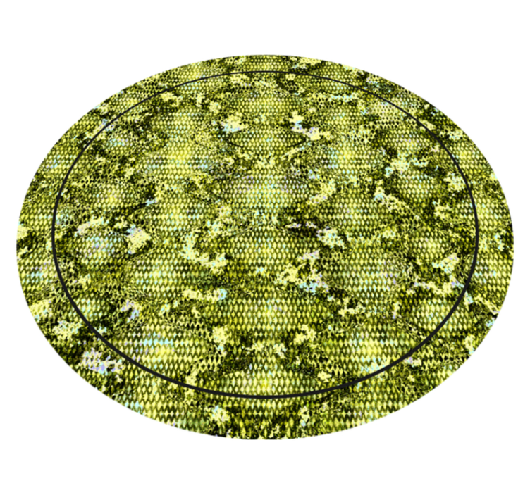 Animal print vinyl rug reptile green skin - TenStickers