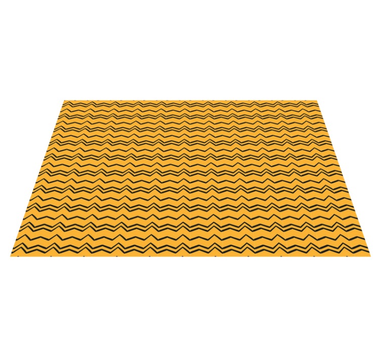 Vibrant Zigzag Pattern striped vinyl rug - TenStickers