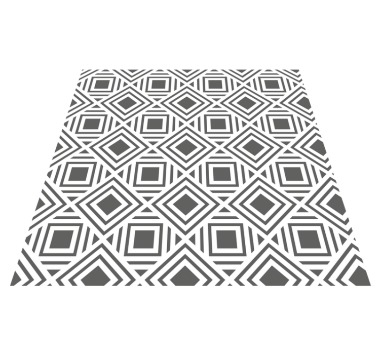Stylish Diamond Pattern geometric vinyl rug - TenStickers