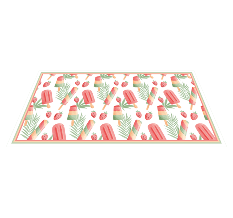 Colorful Ice Treats kids vinyl rug - TenStickers