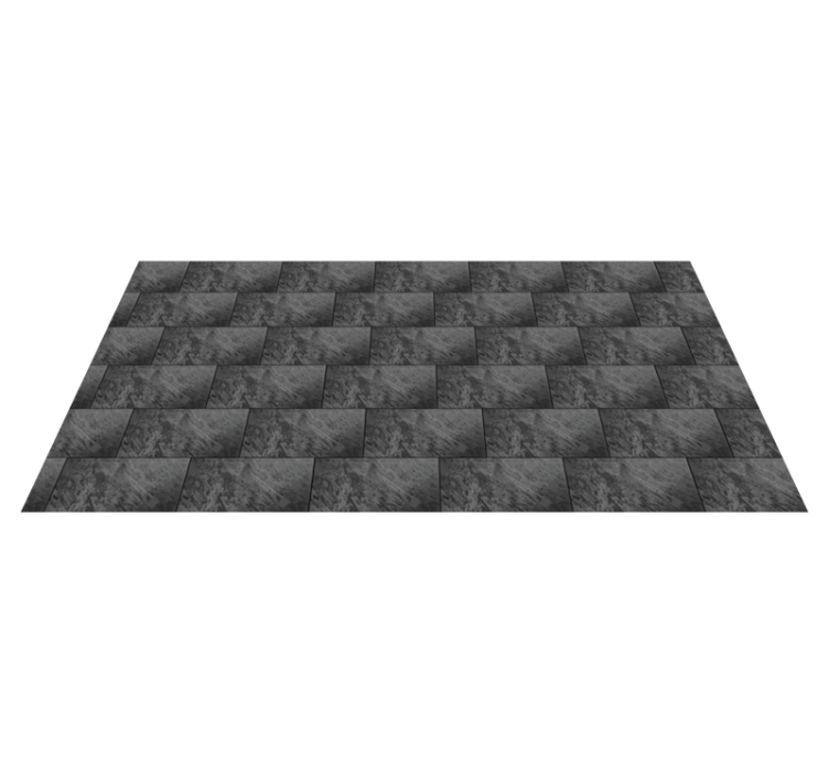 Charcoal style Pattern stone effect vinyl rug - TenStickers