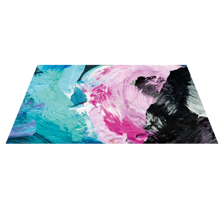 Splash of colour textured vinyl rug - TenStickers