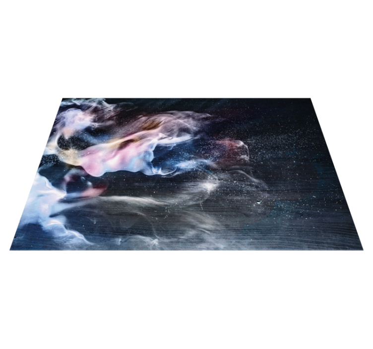 Cosmic smoke swirls teen vinyl rug - TenStickers