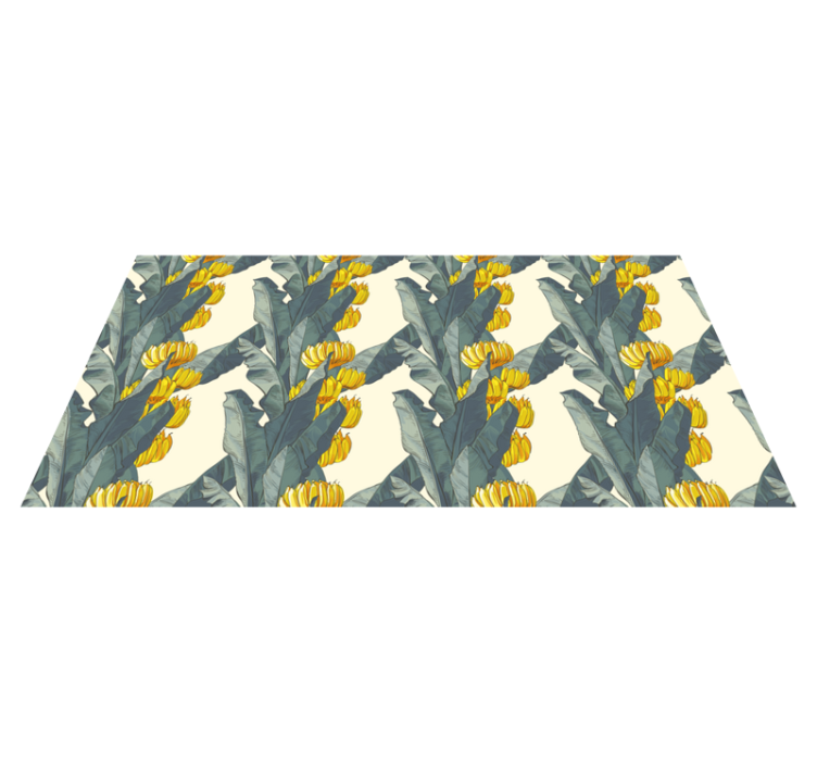 Tropical Bloom Arrangement floral vinyl rug - TenStickers