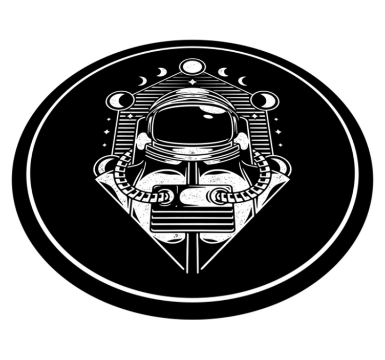 Astronaut Graphic teen vinyl rug - TenStickers