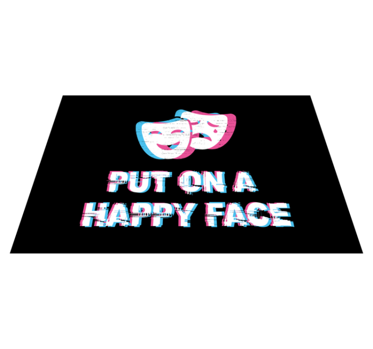 Happy Face Expression custom rug - TenStickers