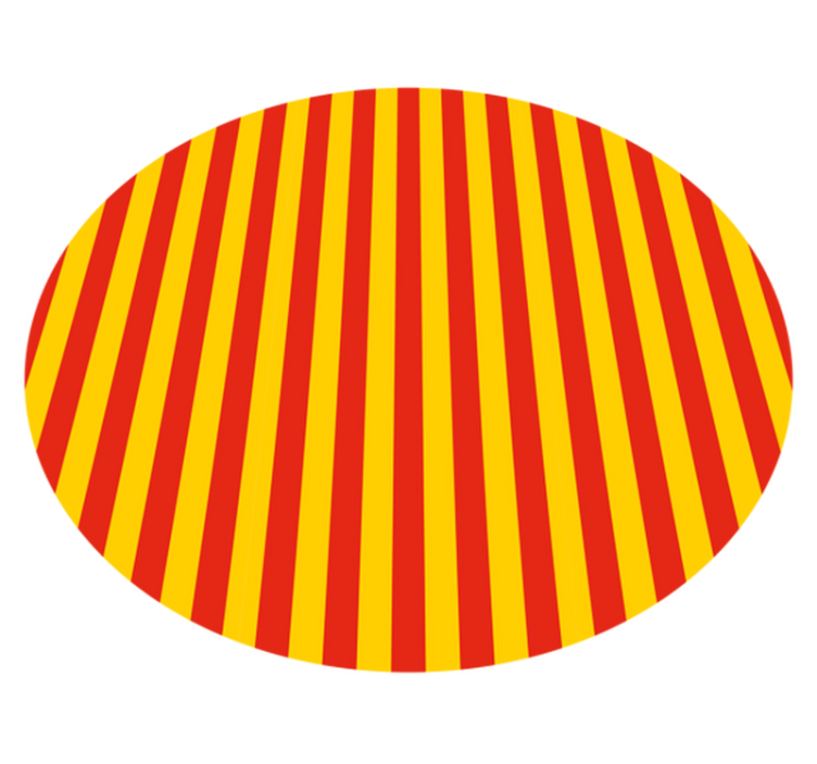 Striped vinyl rug vibrant striped display - TenStickers