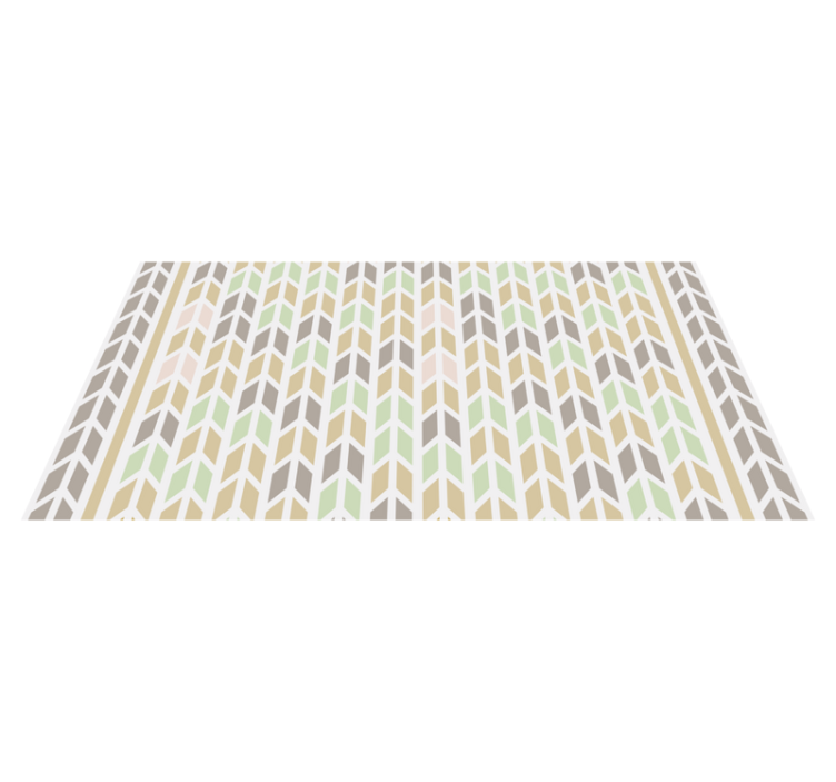 Chevron Hues geometric vinyl rug - TenStickers