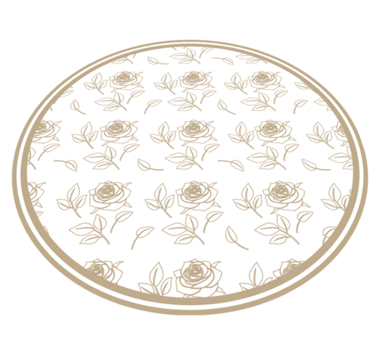 Rose Flower Arrangement floral vinyl rug - TenStickers