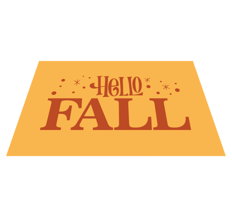 Welcome Autumn Vibes custom rug - TenStickers