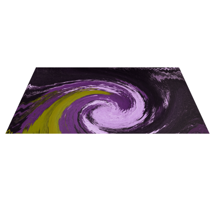 Spiraling colour flows teen vinyl rug - TenStickers