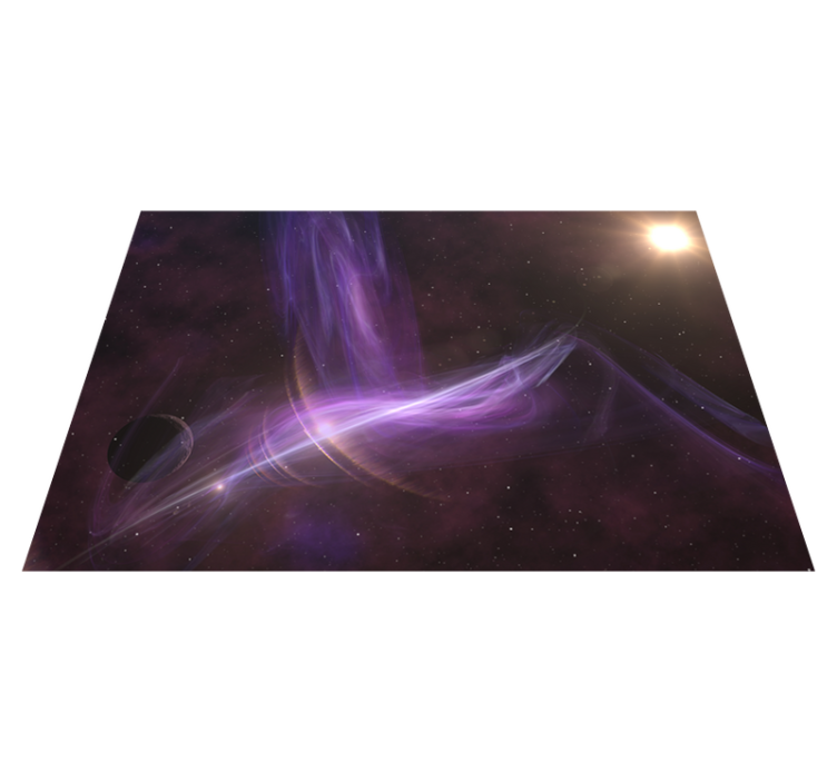Galactic dreamscape kids vinyl rug - TenStickers