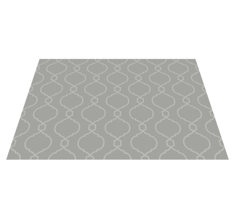 Stylish Geometric Print tile vinyl rug - TenStickers