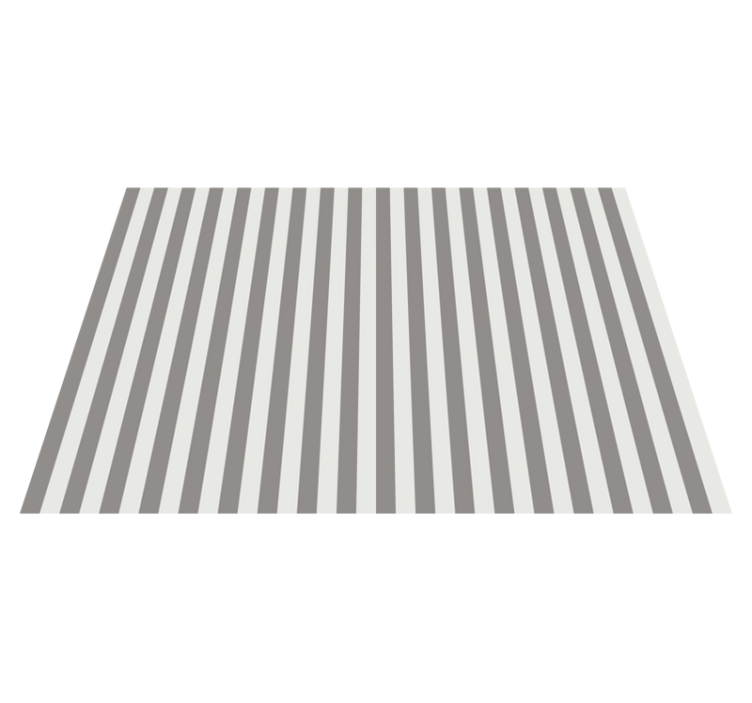 Vertical gray lines striped vinyl rug - TenStickers