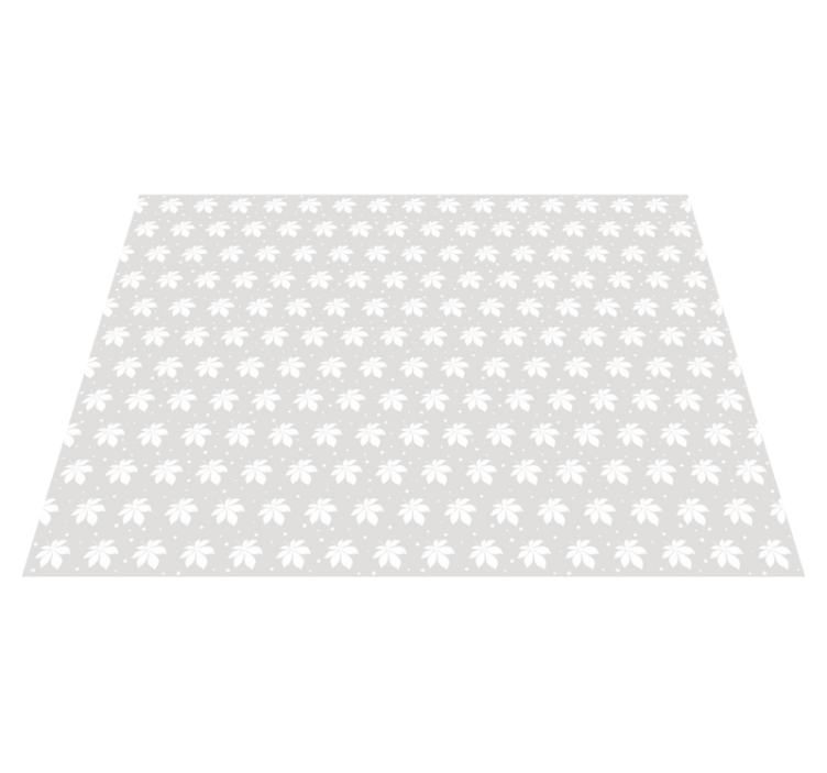 Grey star pattern nordic vinyl rug - TenStickers