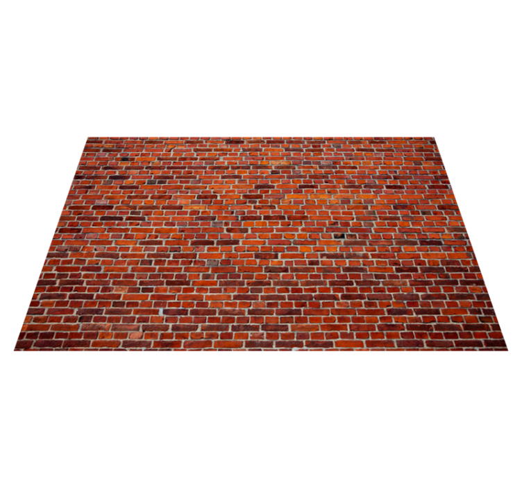 Rough brick texture stone effect vinyl rug - TenStickers