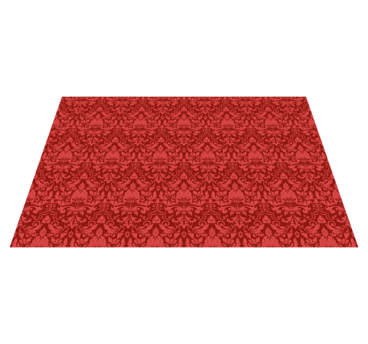 Baroque Pattern Overlay red carpet - TenStickers