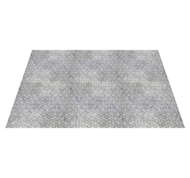 Geometric Pattern Overlay stone effect vinyl rug - TenStickers