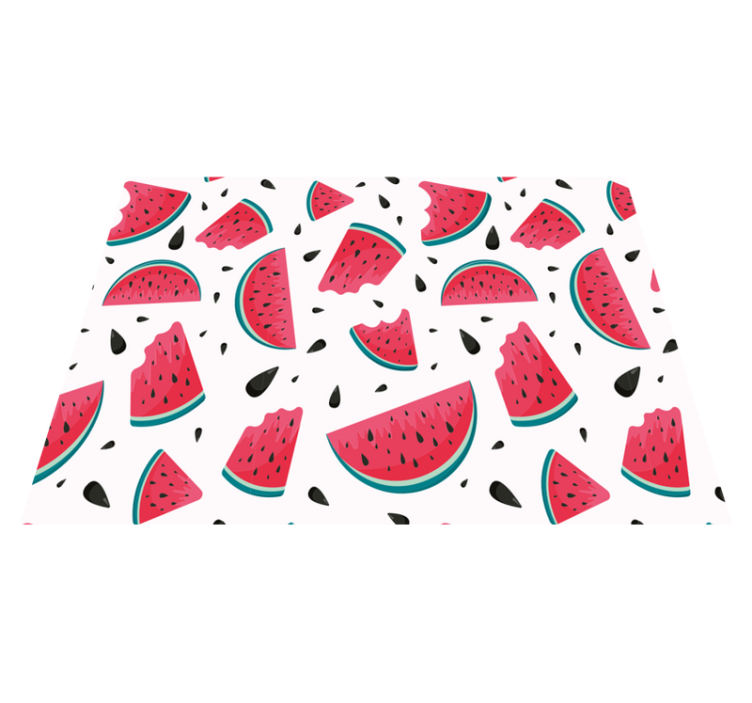 Watermelon Slice Spread playroom carpet - TenStickers